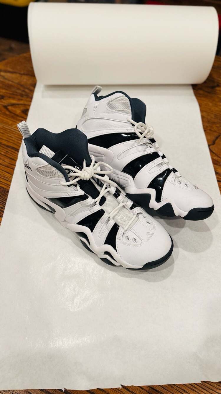 Adidas Crazy 8 White Black Purple Kobe Bryant Basketball Shoes IE7198 Size 13
